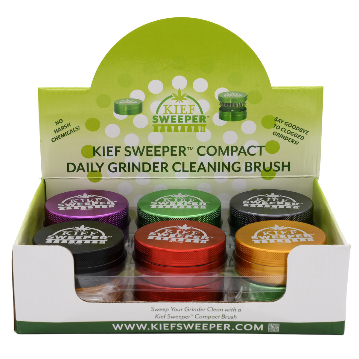 Compact Grinder Cleaning Brush by Kief Sweeper