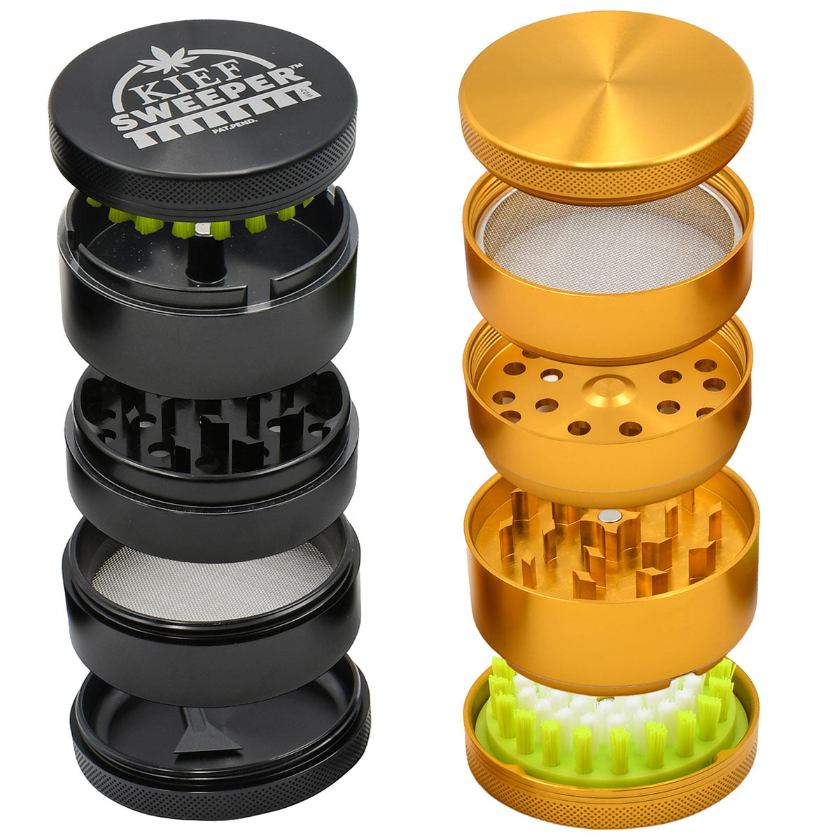 5PC Herb Grinder - Kief Sweeper