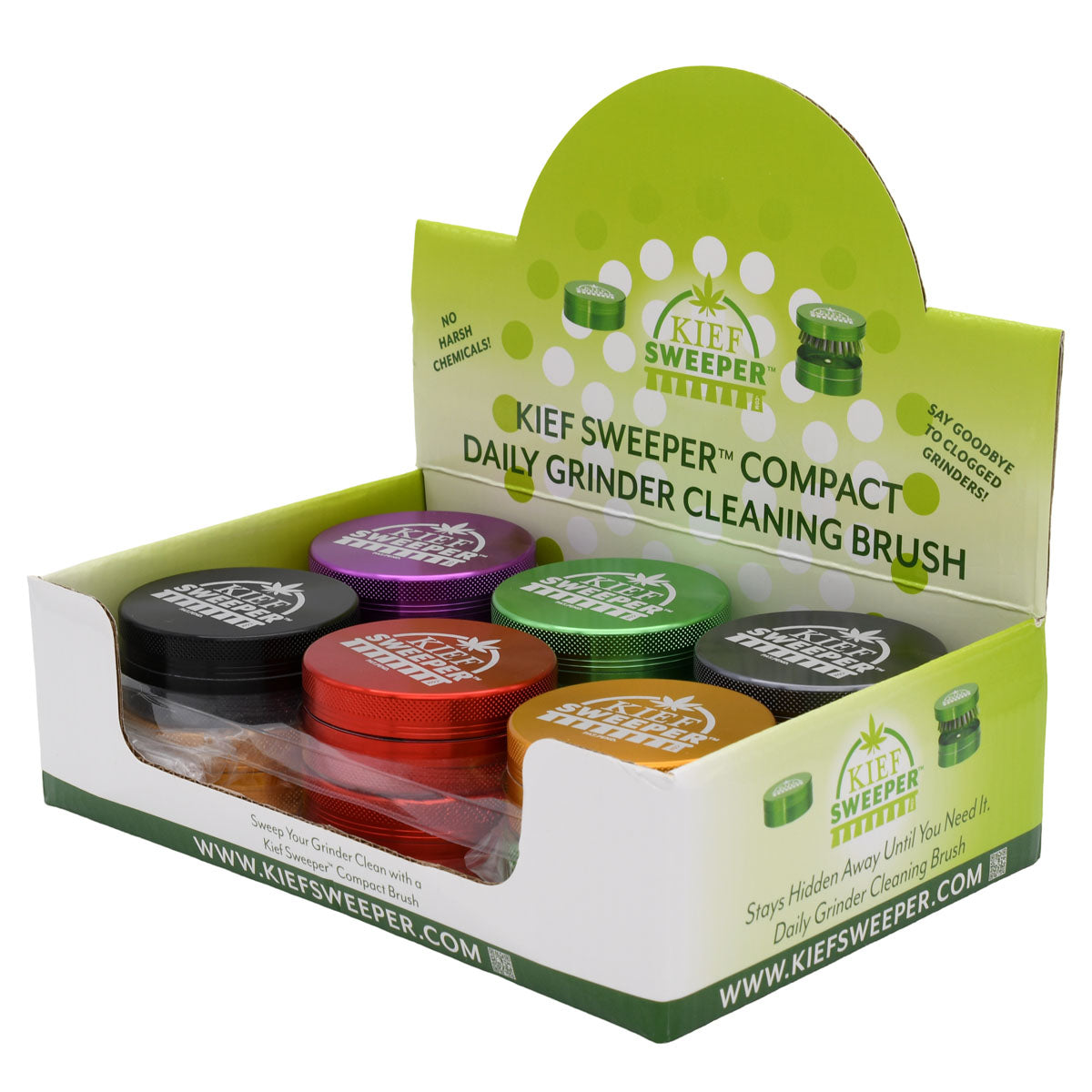Compact Grinder Cleaning Brush by Kief Sweeper