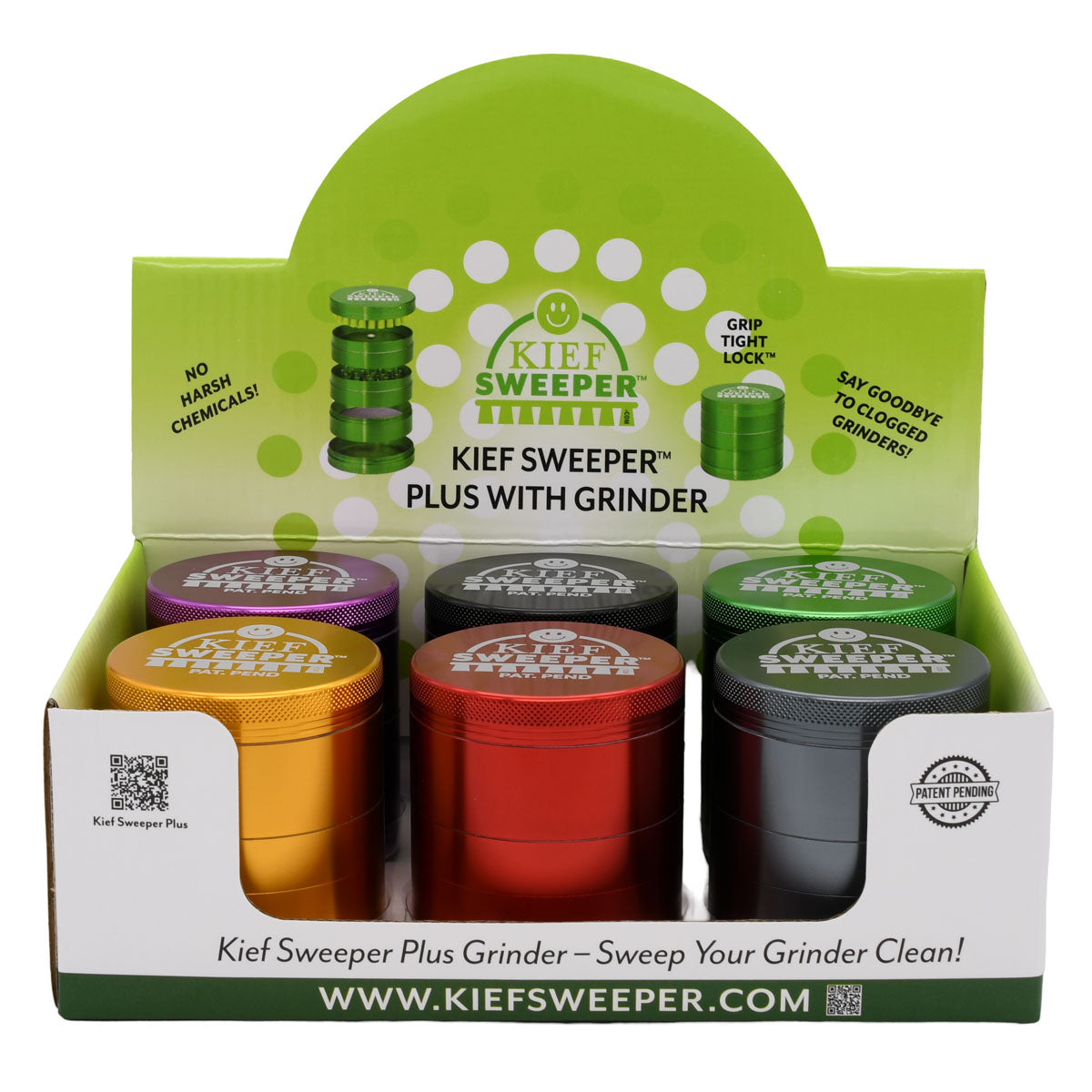 5PC Herb Grinder - Kief Sweeper
