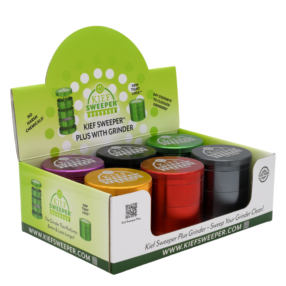 5PC Herb Grinder - Kief Sweeper