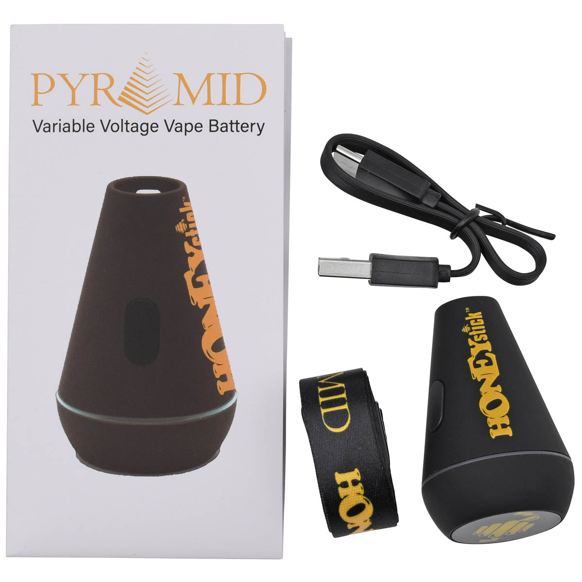 Pyramid Cart Pen Vape Battery by HoneyStick