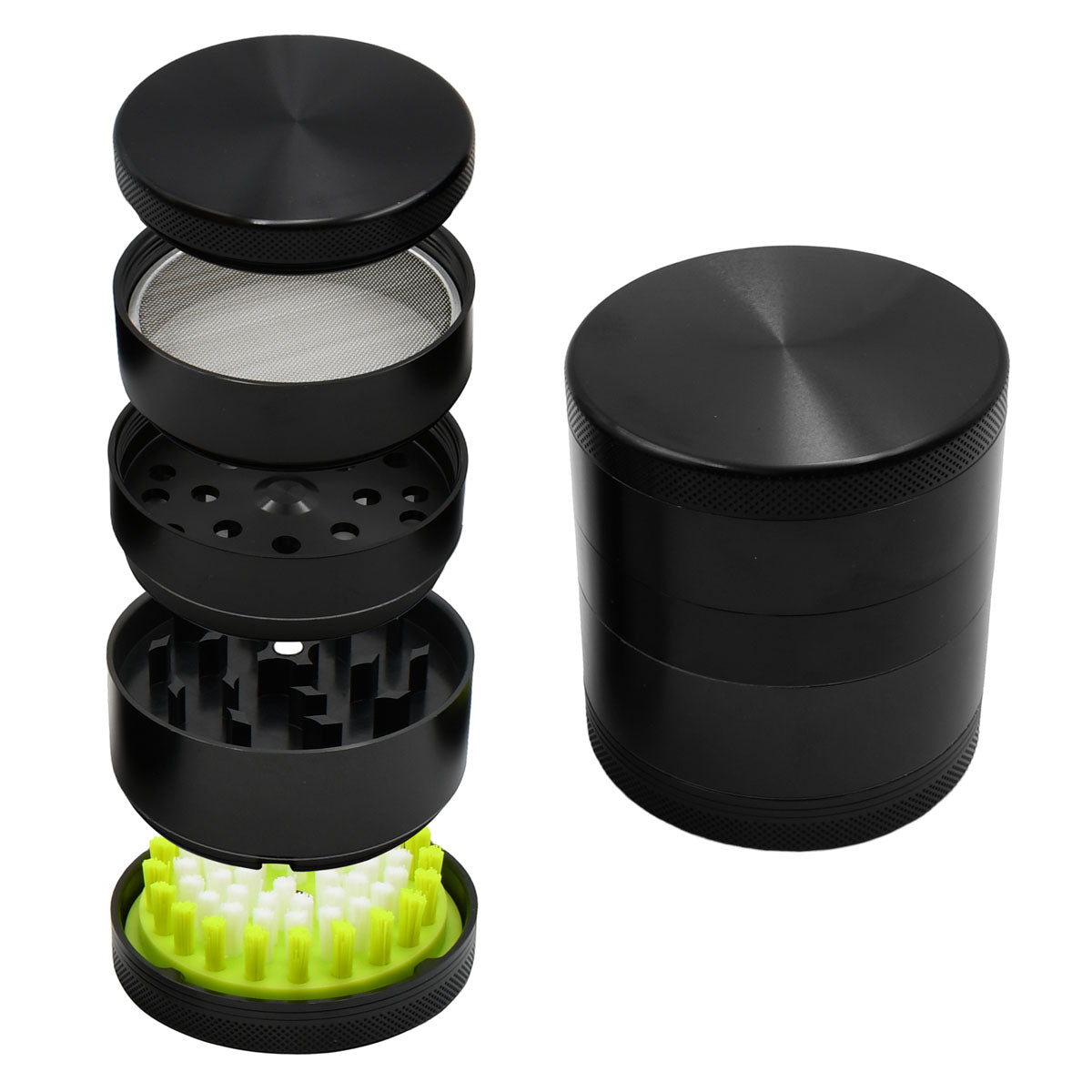 5PC Herb Grinder - Kief Sweeper