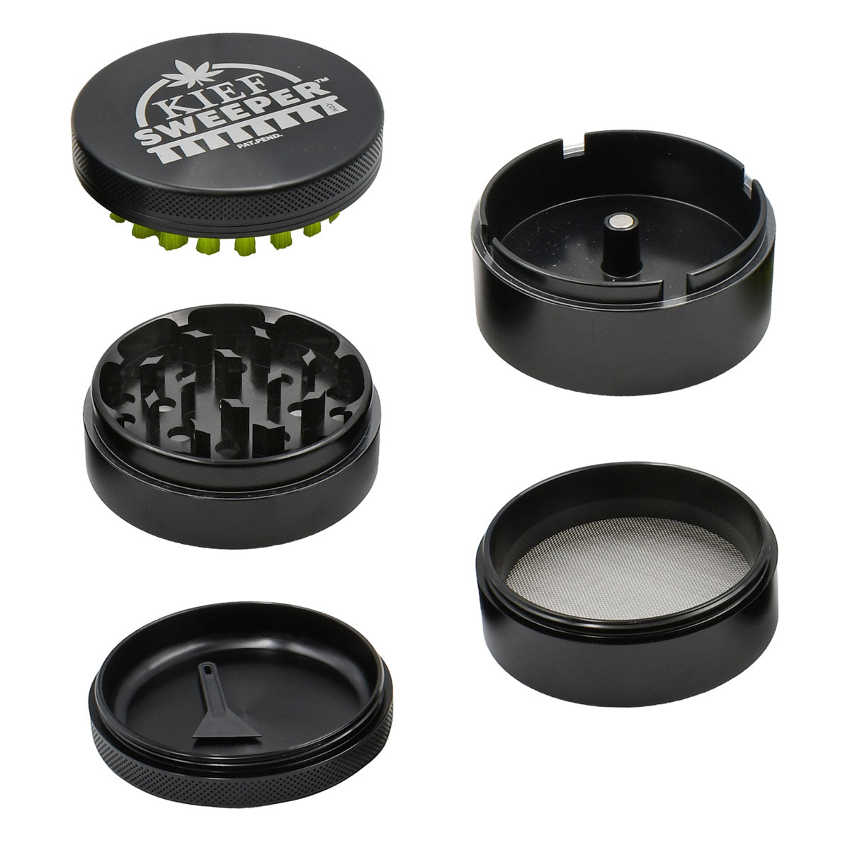 5PC Herb Grinder - Kief Sweeper