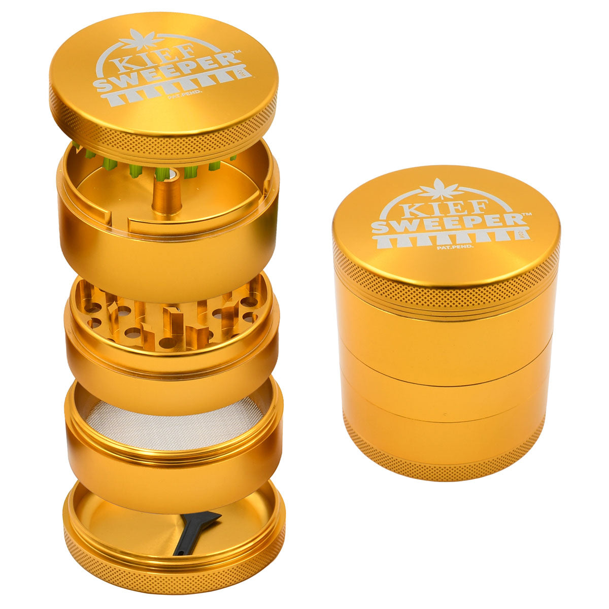 5PC Herb Grinder - Kief Sweeper