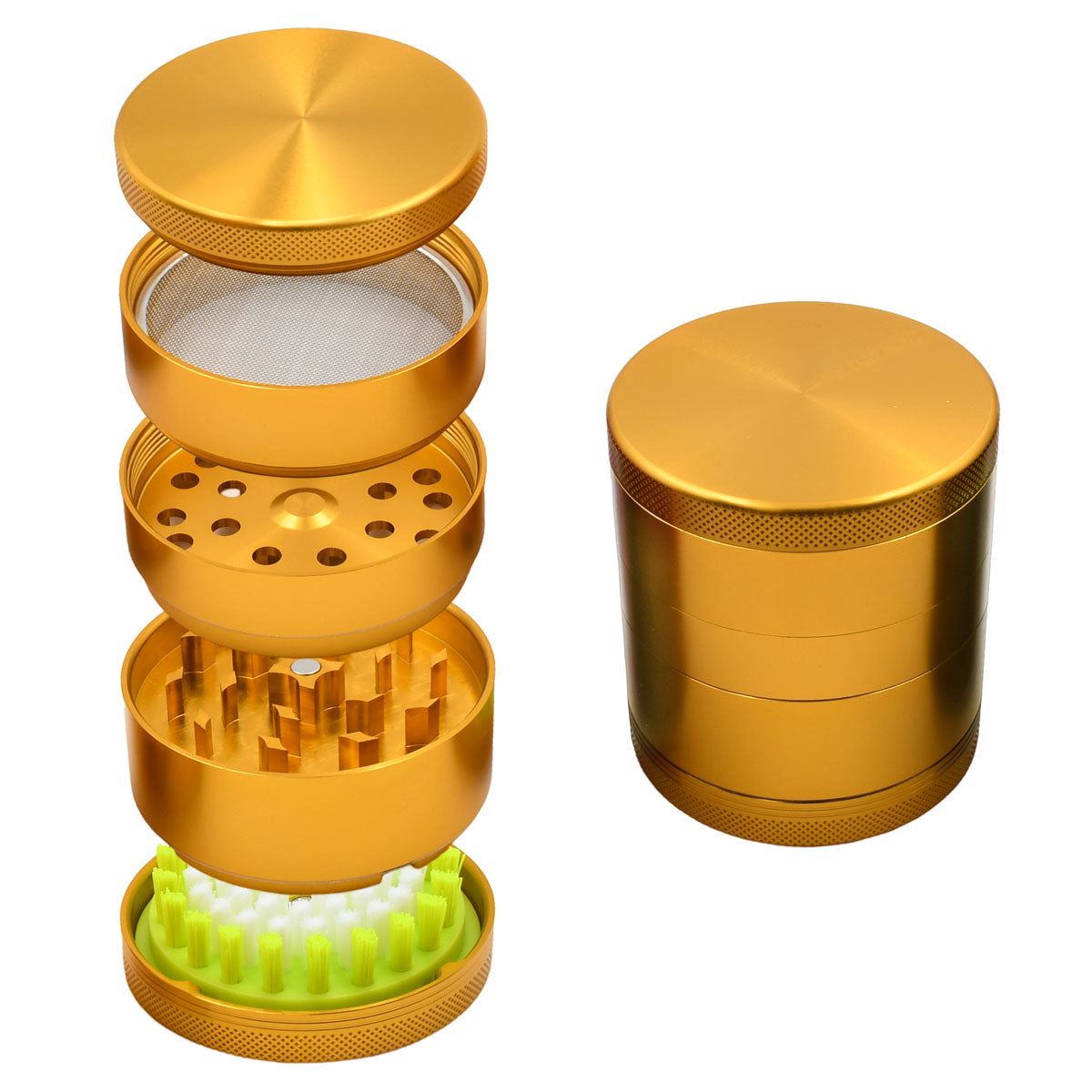5PC Herb Grinder - Kief Sweeper