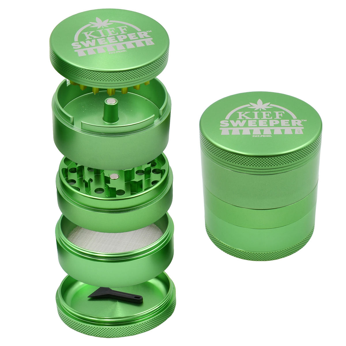 5PC Herb Grinder - Kief Sweeper