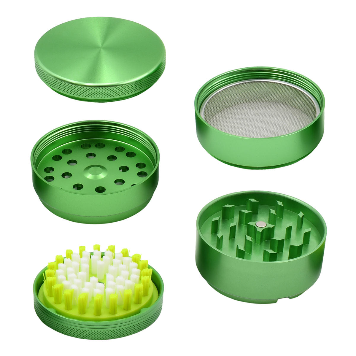 5PC Herb Grinder - Kief Sweeper