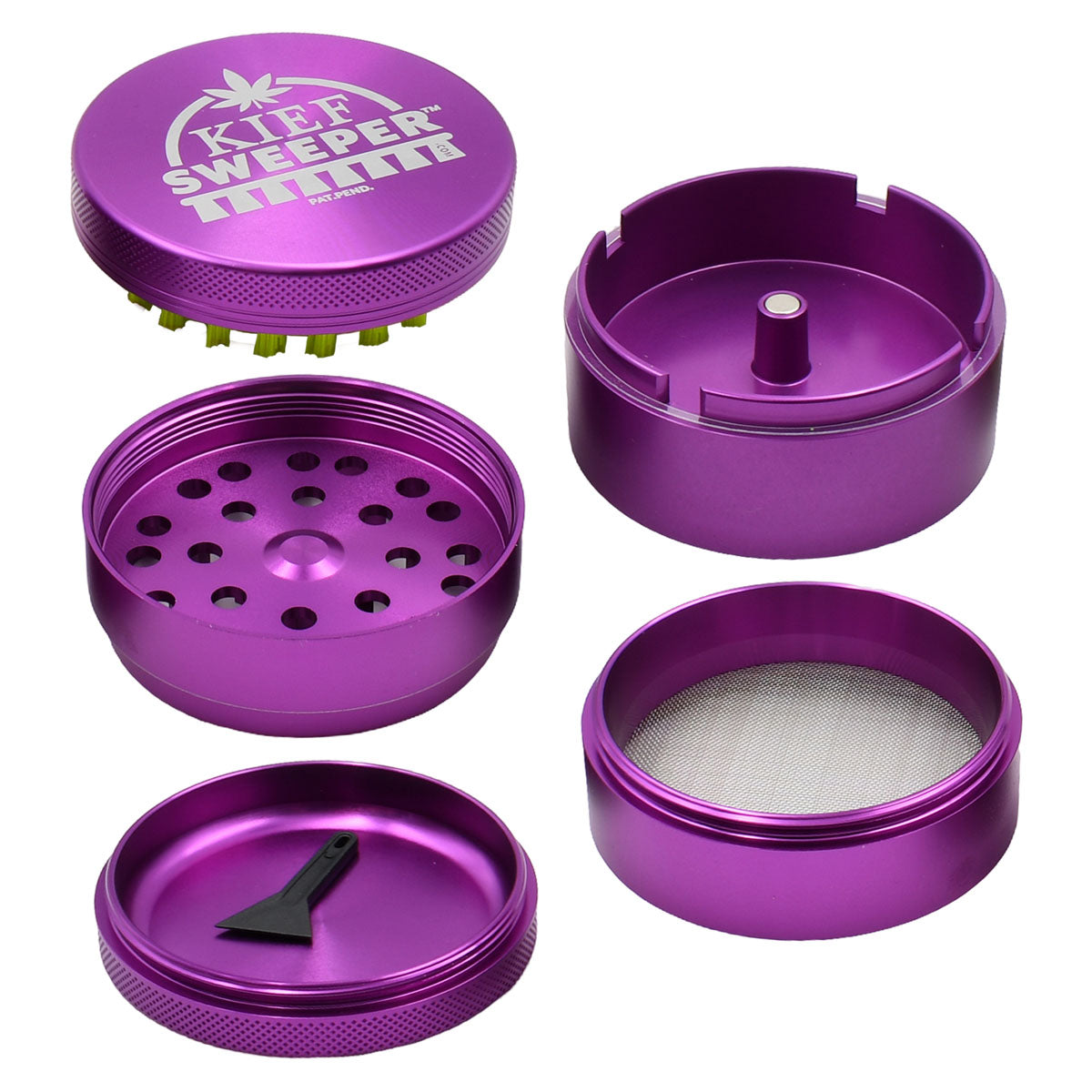 5PC Herb Grinder - Kief Sweeper