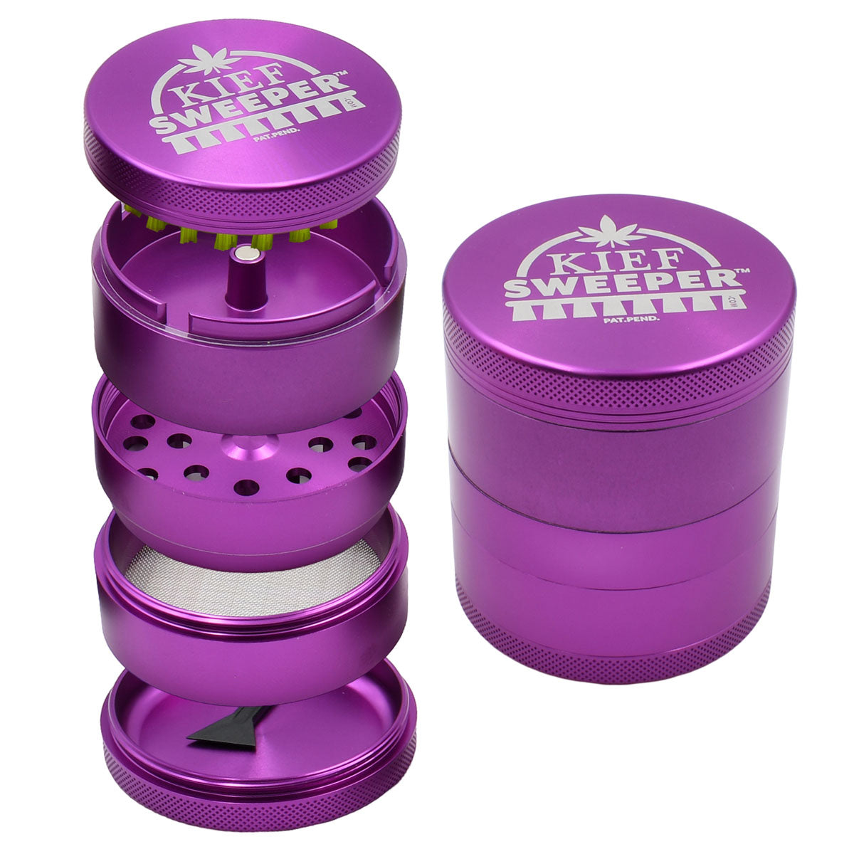 5PC Herb Grinder - Kief Sweeper