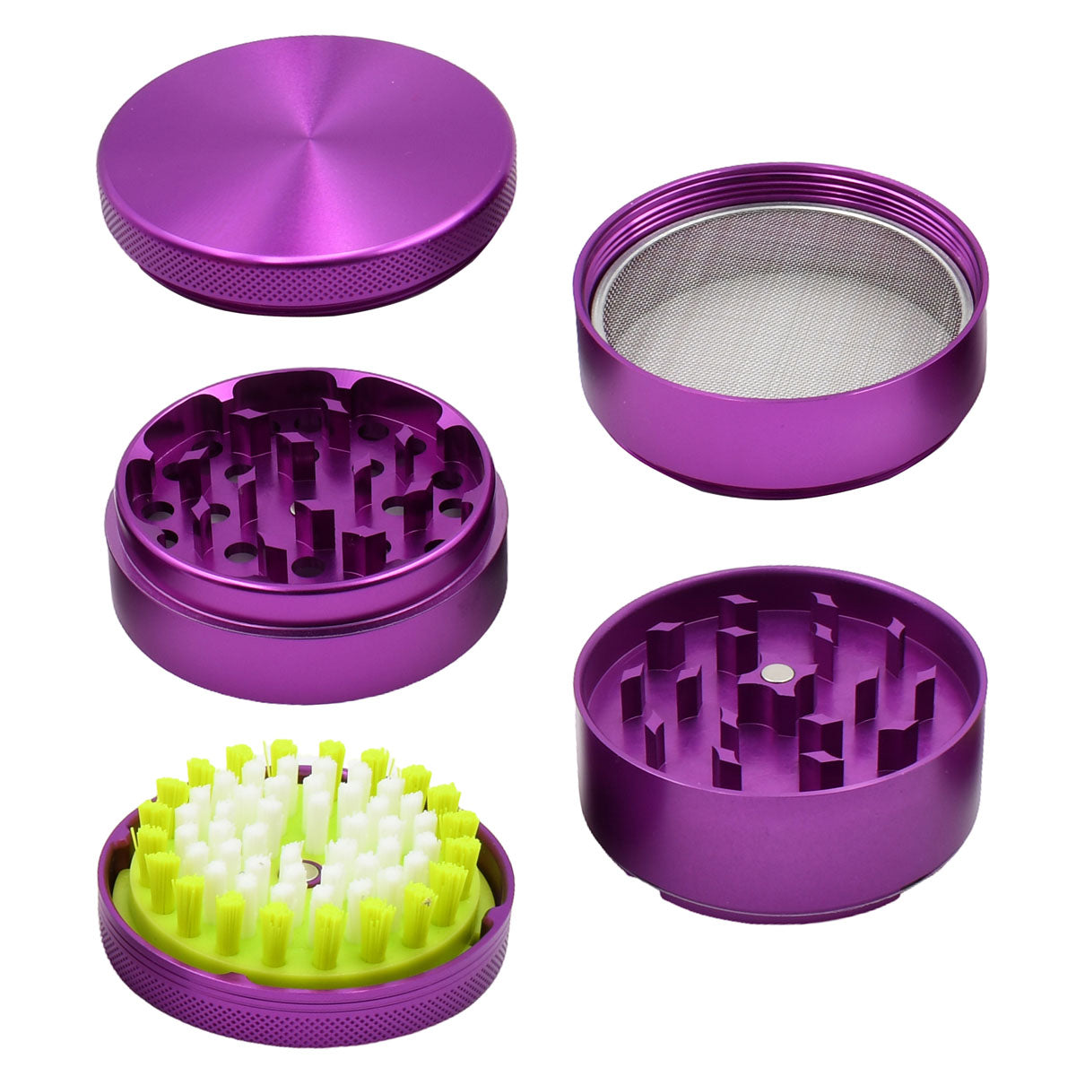 5PC Herb Grinder - Kief Sweeper