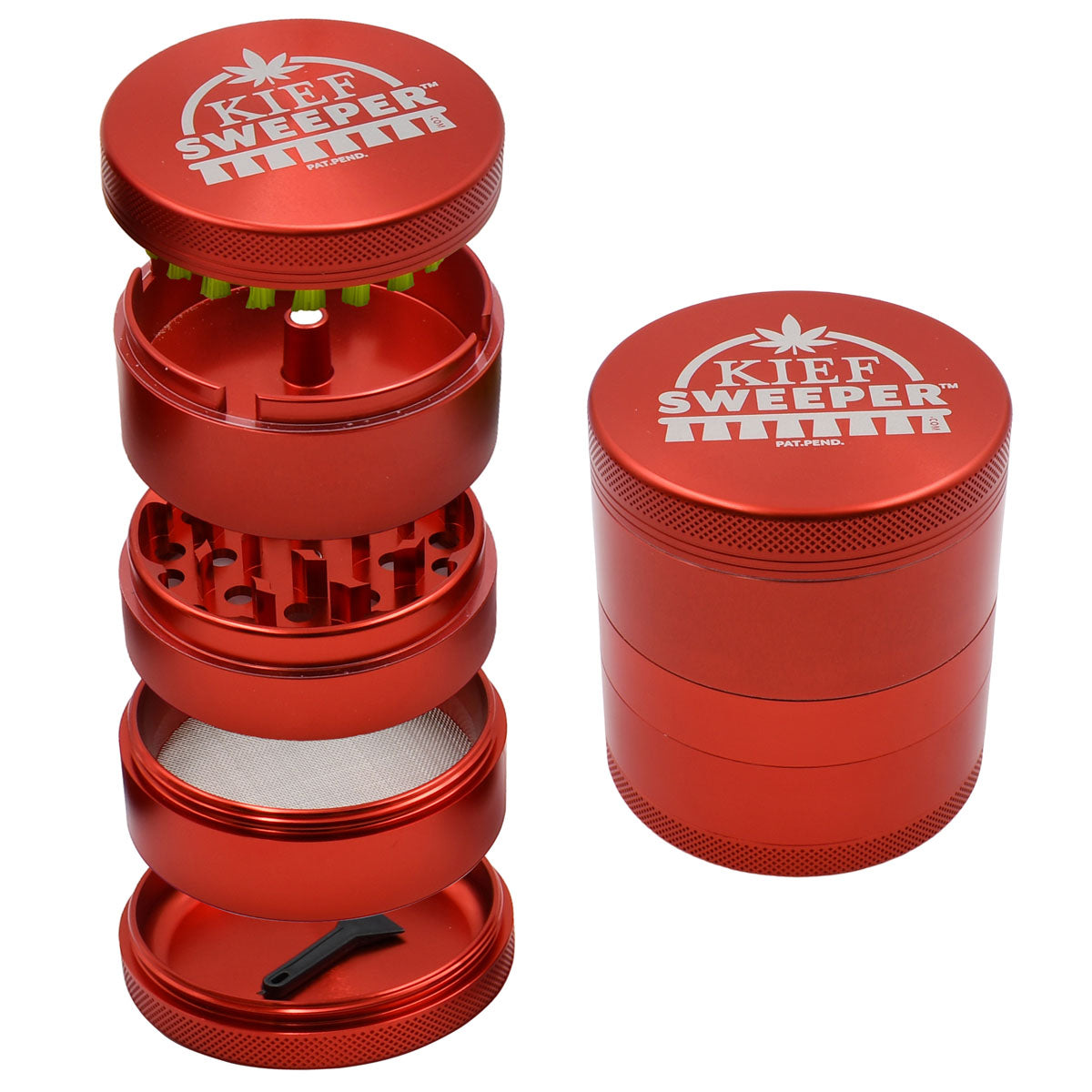 5PC Herb Grinder - Kief Sweeper