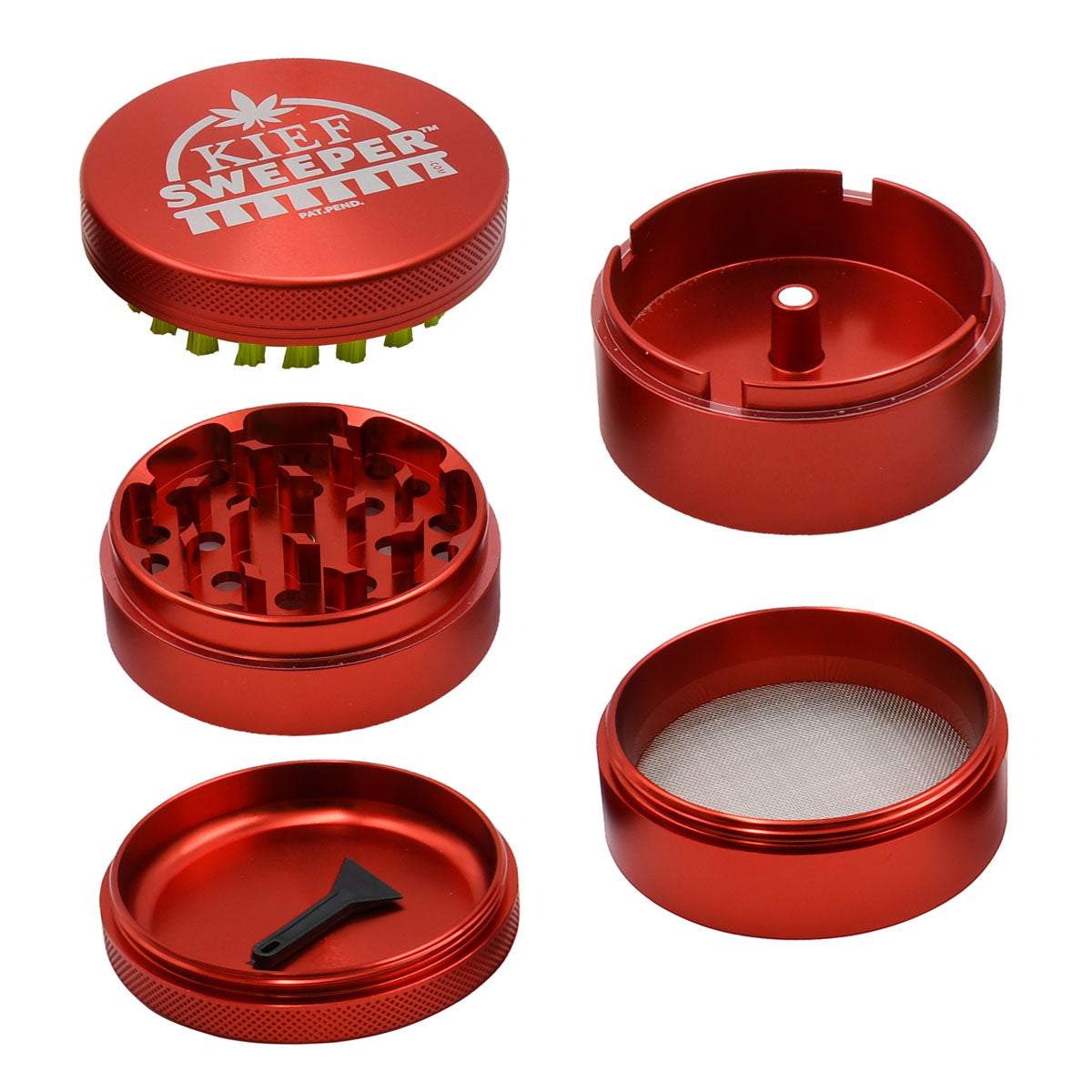 5PC Herb Grinder - Kief Sweeper