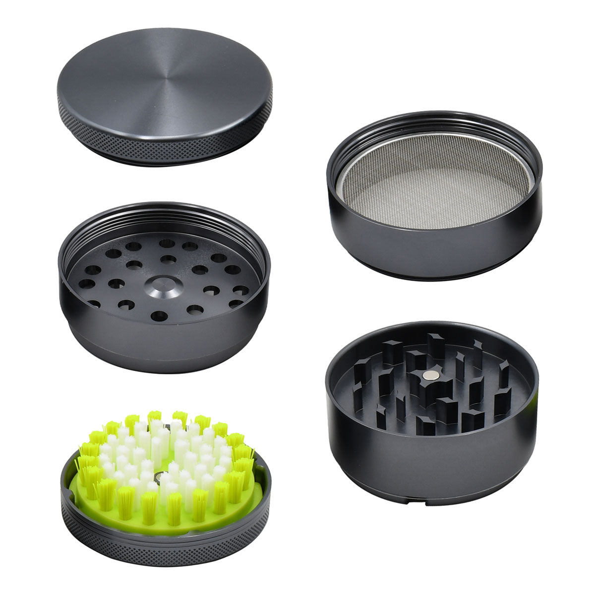 5PC Herb Grinder - Kief Sweeper